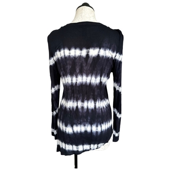 INC International Concepts Tie Dye  Rhinestone Asymmetrical Blouse Size Large - Picture 3 of 11